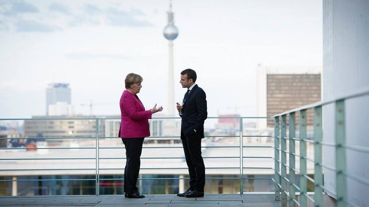Angela Merkel und Emmanuel Macron: Ein Remix für die Euro-Zone. Keystone