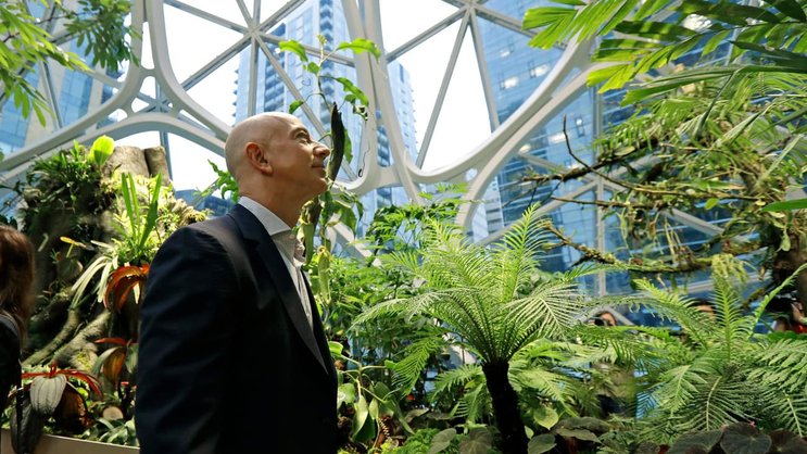 Jeff Bezos: Der Amazon-Chef am Hauptsitz in Seattle.