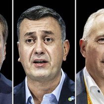 Bevor Jan Jenisch (l.) den CEO-Posten bei Holcim an Miljan Gutovic (M.) übergab, hatte er die Transformation zu höhermargigen Produkten eingeleitet. Role Model ist die von Thomas Hasler geführte Sika.