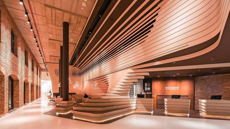 Hotel Alte Mühle in Belgrad: Klassische gewerbliche Architektur kombiniert mit heutigem Design.