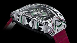 In der Kollektion RM HJ-01 von Richard Mille verschmelzen die Grenzen zwischen Gehäusearchitektur und Juwelierskunst vollständig.