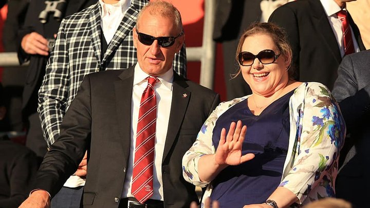 Katharina Liebherr im Stadion