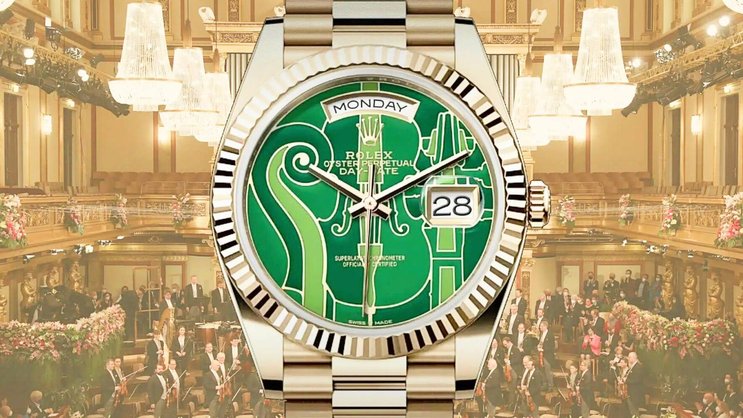 Neues Jahr, neue Rolex: Die Day-Date zu Ehren der Wiener Philharmoniker – streng limitiert und produziert nur für ausgewählte Kunden.