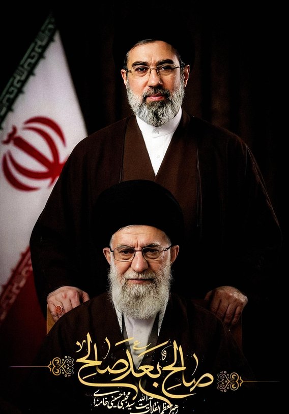 Mojtaba Chamenei (oben), der Sohn des bei einem Luftangriff getöteten Revolutionsführers Ali Chamenei (unten), wurde zum Nachfolger seines Vaters ernannt.