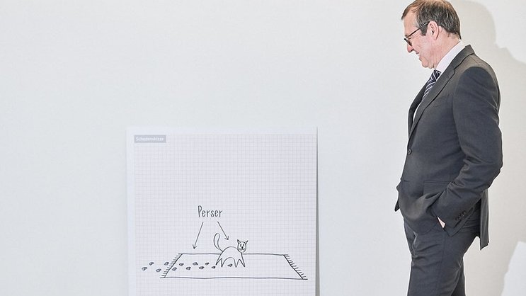 Markus Hongler: Der CEO setzt wie sein Vorgänger auf humorvolle Schadenskizzen.Fabian Unternäher