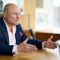 Georges Kern, Chef der Uhrenmarke Breitling im Interview in Grenchen Mitte Mai 2025.