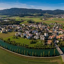 Obergösgen an der Aare: In weniger als 60 Minuten am Zürcher Hauptbahnhof, günstiger Quadratmeterpreis.