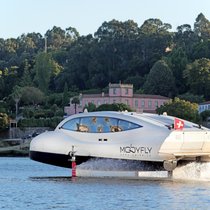 Der Prototyp MBFY-10 fährt seit 2022 auf dem Genfersee. Das erste kommerzielle Schiff wird aber wohl nicht unter Schweizer Flagge segeln.