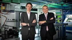 Frédéric Arnault, Chef der LVMH-Uhrendivision, und Jean-Christophe Babin, CEO der Marke Bulgari.