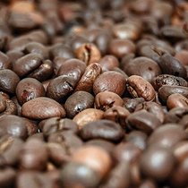Geröstete Kaffeebohnen.