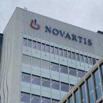 Am Novartis-Hauptsitz in Basel.