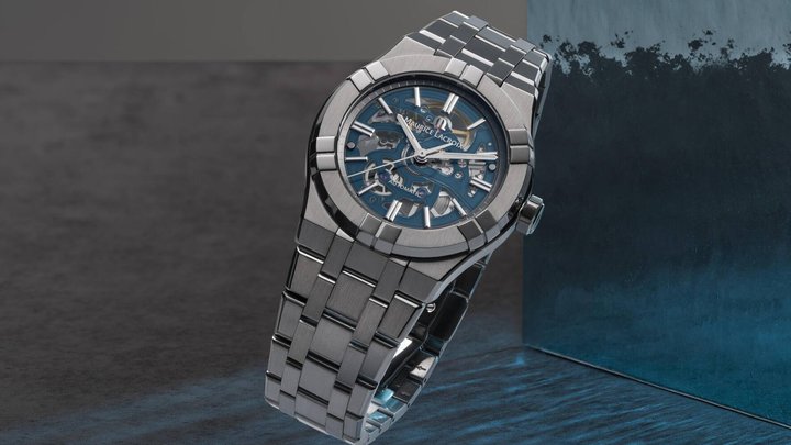 Maurice Lacroix, Aikon Mit seinem verspielten Einsatz von Kontrasten und Formen setzt die Aikon Automatic von Maurice Lacroix ein mutiges Statement. Preis: 3450 Franken.