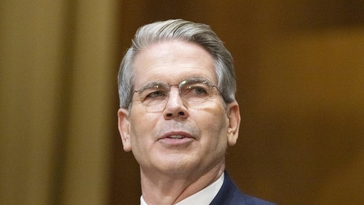 US-Finanzminister Scott Bessent bei einem Aufritt in Washington, USA (16. Januar 2025)..