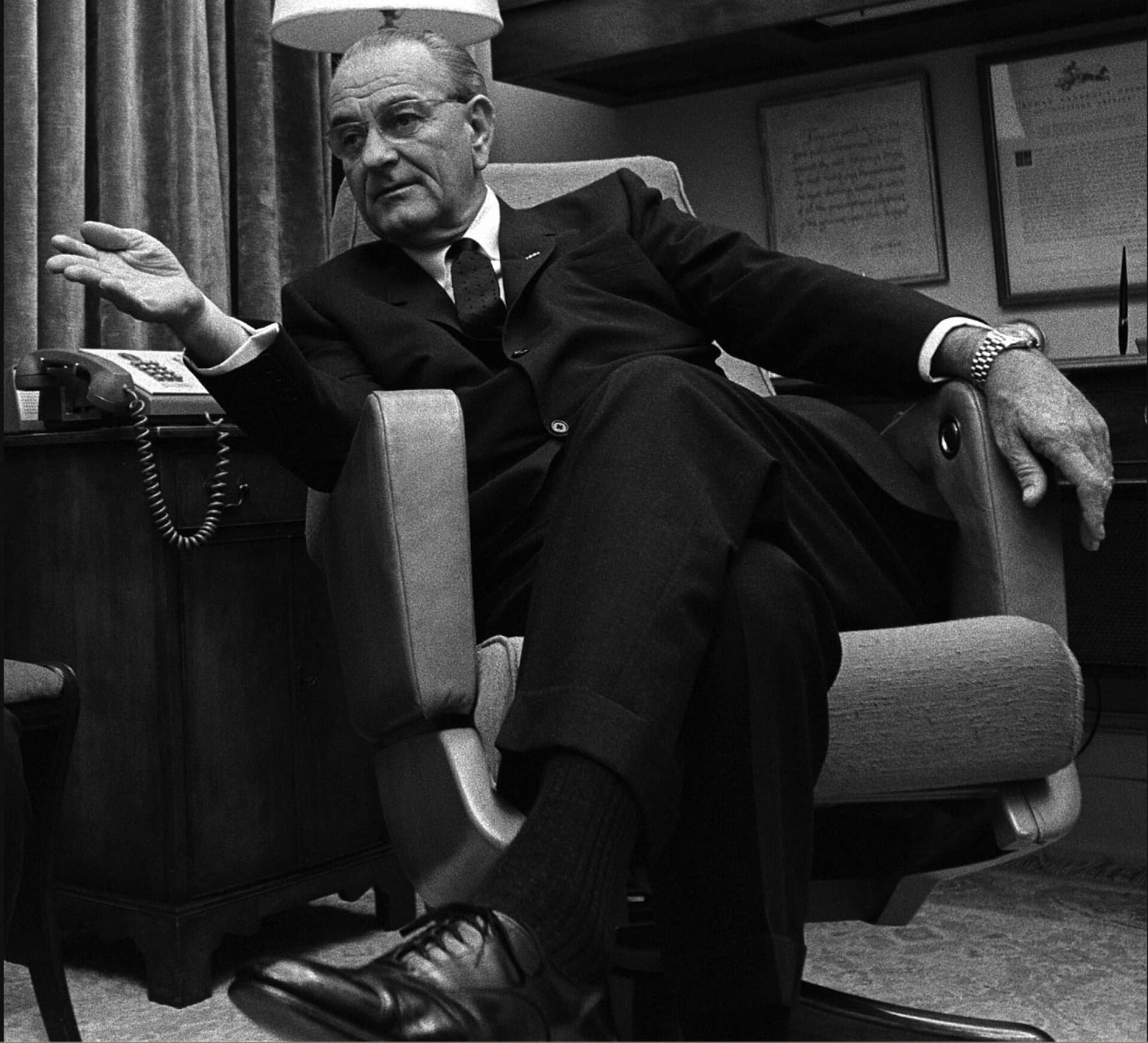 Lyndon B. Johnson präsidierte von 1963 bis 1969 – und machte die Day-Date zur Präsidentenuhr.