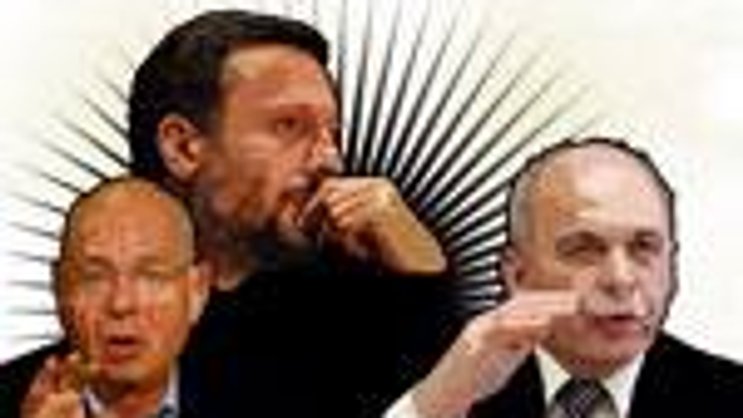 Die drei mächtigsten Männer im Land (von links): Klaus Schwab (Verbände), Daniel Vasella (Wirtschaft) und Ueli Maurer (Politik).