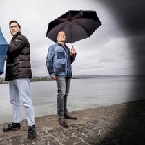 Marvin Gabler undAndreas Brenner (v.l.) verbessern mit ihrem globalen Modell Wetterprognosen massiv.