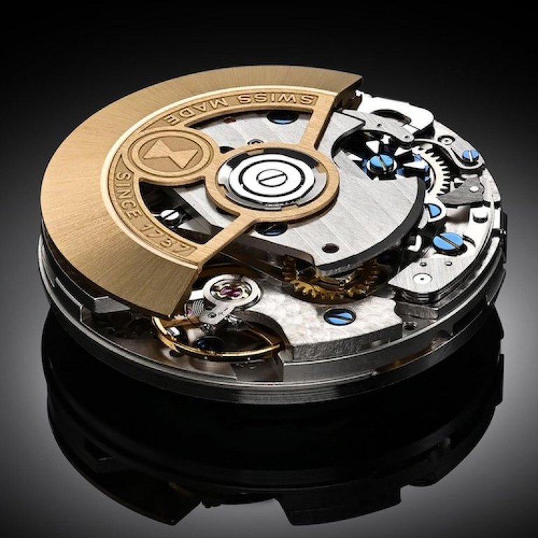 Das automatische Chronographen-Werk FLC01 von Favre Leuba entstand in Zusammenarbeit mit La Joux-Perret.