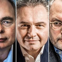 Die drei Anwärter auf den Chefposten bei Sunrise-UPC: Baptiest Coopmans, André Krause und Thomas Meyer (v.l.).
