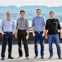 Hoffnungsträger: Andreas Krause, Petar Tsankov, Pavol Bielik und Martin Vechev (v.l.), die Gründer des KI-Spezialisten LatticeFlow.