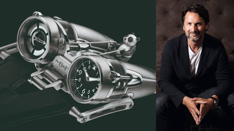 Max Büsser und eine Uhr von MB&F: Das KMU hat den Giganten Chanel an Bord geholt.