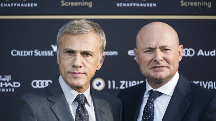 Christoph Waltz (l.) und Georges Kern: Der Uhrenmanager hat einen guten Draht nach Hollywood.Keystone