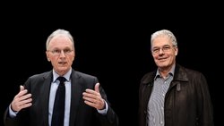 Fehlstart: Der Berner Gewerbeverbandschef Christoph Erb (r.) wurde von der Basis zurückgepfiffen, Hans-Ulrich Bigler kämpft weiter für ein Ja.
