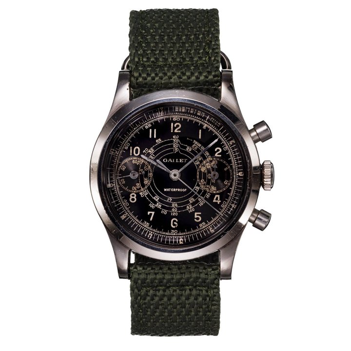Gallet Multichron Clamshell circa 1938