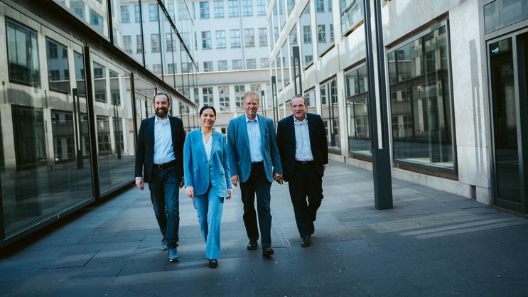 Marcus Köhnlein, Verónica Cabrera, Andreas Sarasin und Raphael Nagel (v.l.) bereiten derzeit die Expansion in die USA vor.