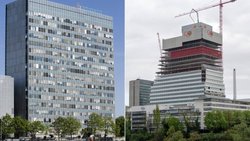 Novartis und Roche in Basel: Kampf um die Krebsmedikamente.  Keystone