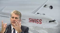 «Der starke Franken ist für Swiss harte Tatsache»: Swiss-Chef Harry Hohmeister.  Keystone
