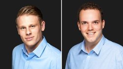 Intelligenz: Guillaume Bourquenoud (l.) und Valentin Moullet versuchen die Risiken bei der Geldanlage mit künstlicher Intelligenz zu verringern.