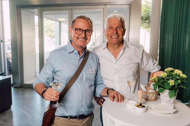 Christof Aregger (l.), Chair ­Airlines; Daniel Suter, Aviators Associated.­