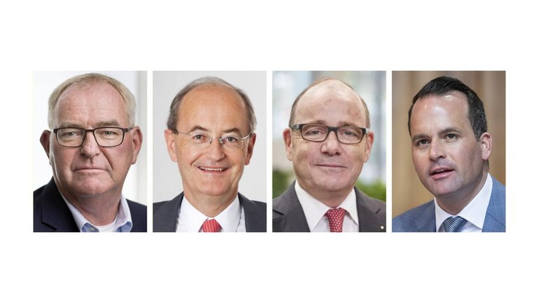 Christoph Mäder, Felix Ehrat, ­Kaspar Wenger, Damian Müller (v.l.).