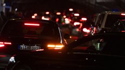Nichts geht mehr: Während des WEF stauen sich die Limousinen im Dorf.