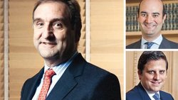 Neuer Kurs für Sarasin beschlossen: Joachim Strähle (l.), Jacob Safra (r.o.), Marcelo Szerman.