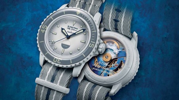 Die «Antarctic Ocean» aus der neuen Swatch-Blancpain-Kollektion.