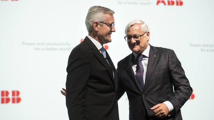 Ulrich Spiesshofer und Peter Voser: Lieferten sich einen Kampf mit Cevian.Keystone