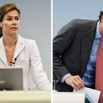 Aufsteigerin, Absteiger: Mirjam Staub-Bisang und Ehemann Martin Bisang vor Publikum – mit ungleichen Botschaften.