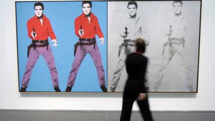 Der von Andy Warhol gemalte Elvis Presley setzt Millionen um. (Bild: Keystone)
