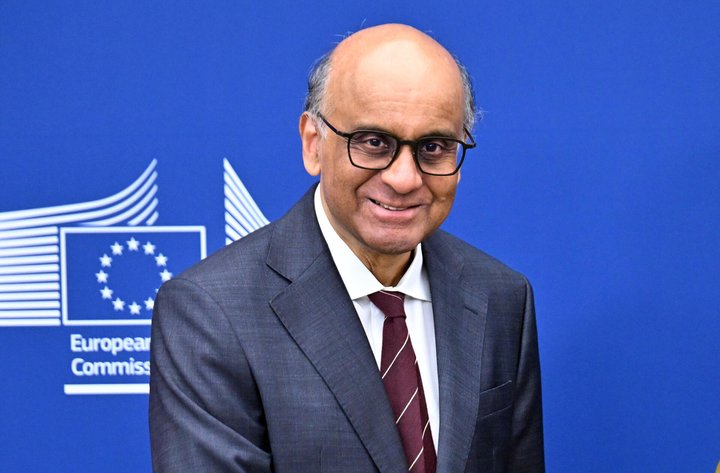 President of Singapore Tharman Shanmugaratnam in Brussels