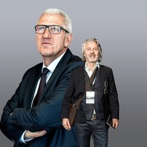 Ex-Raiffeisen-Chef Pierin Vincenz (l.) und sein engster Mitstreiter in allen Lebenslagen: Beat Stocker.