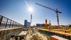 Baustelle: Die Wirtschaft läuft weiter auf Hochtouren.
