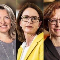 IM EINSATZ FÜR EINE ZEITGEMÄSSE BESTEUERUNG Alkistis Petropaki, Chefin Advance, Nationalrätin Susanne Vincenz-Stauffacher und Economiesuisse-Chefin Monika Rühl (v.l.).