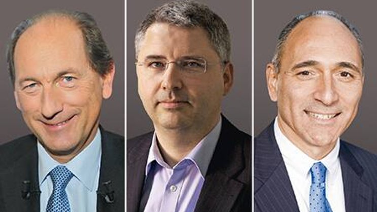 Die Chefs der drei Top-Steuerzahler: Paul Bulcke (Nestlé), Severin Schwan (Roche) und Joseph Jimenez (Novartis).