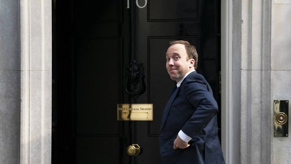 epa07553033 Secretary of State for Health Matt Hancock arrives for a cabinet meeting at 10 Downing Street in London, Britain, 07 May 2019. EPA/WILL OLIVER