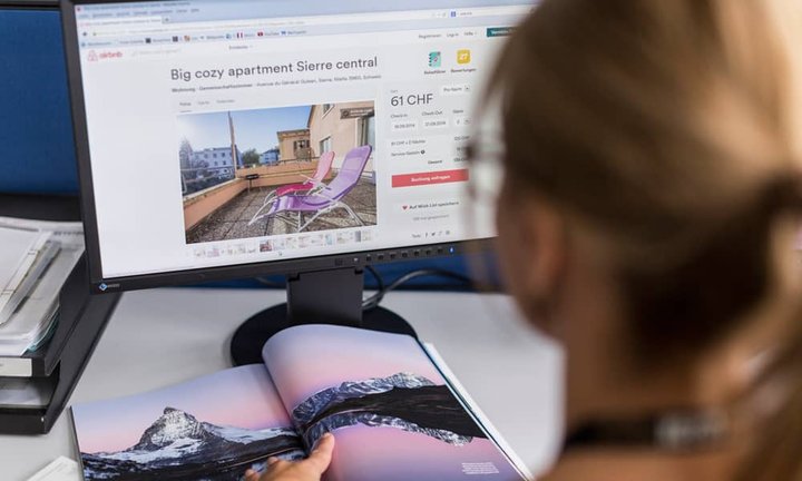 Die Airbnb-Plattform.