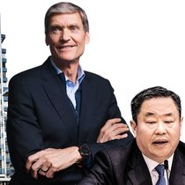In Wartestellung: Syngenta-CEO Erik Fyrwald und VR-Präsident Frank Ning (r.).
