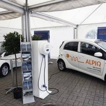 Stromtankstelle von Alpiq: Netz an Ladestationen gemeinsam ausbauen.  Keystone