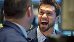 Händler sind an der Wall Street in Stimmung.