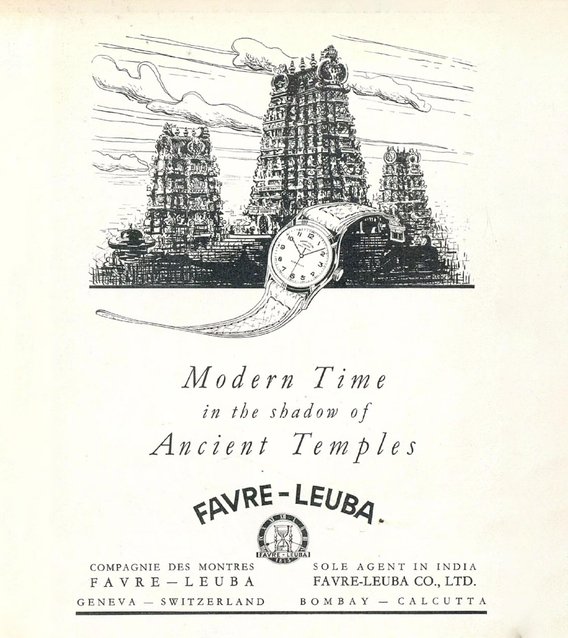 Favre Leuba war 1865 die erste Schweizer Uhrenmarke in Indien.